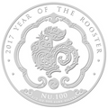 1 Oz Silbermünze „Bhutan Lunar Serie" Hahn 2017