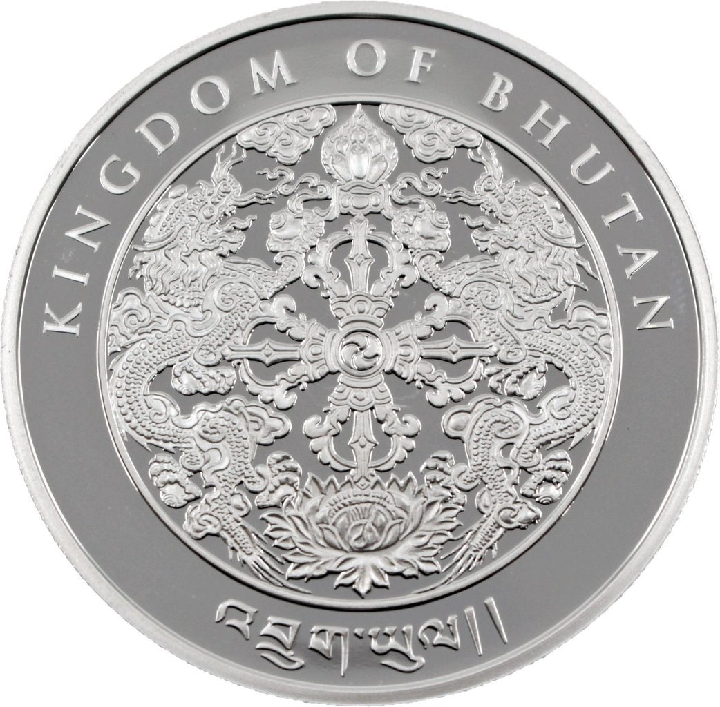 1 Oz Silbermünze "Bhutan Lunar Serie" Hund 2018