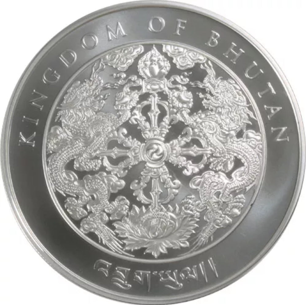 1 Oz Silbermünze "Bhutan Lunar Serie" Maus 2020