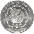 1 Oz Silbermünze "Bhutan Lunar Serie" Maus 2020
