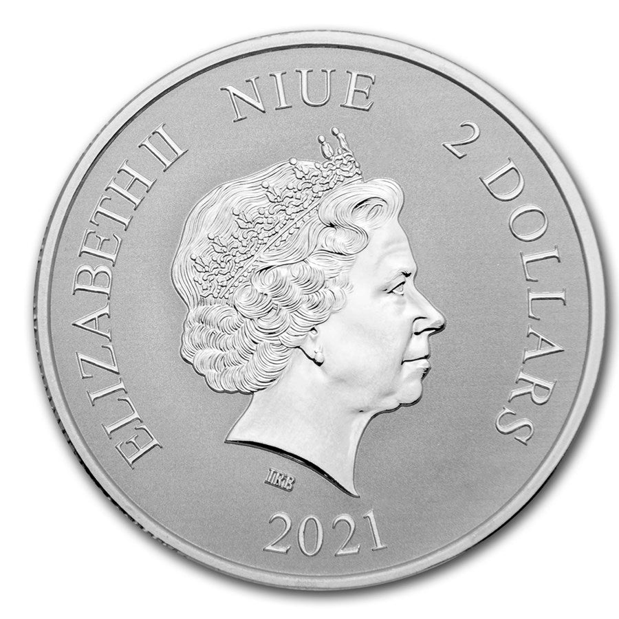 1 Oz Silbermünze "Celestial Animals" Schildkröte (Black Turtle) 2021