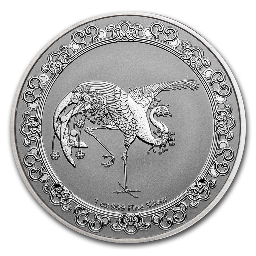 1 Oz Silbermünze "Celestial Animal" Red Phoenix 2020