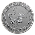 1 Oz Silbermünze "Celestial Animal" Schlange (Yellow Snake) 2020