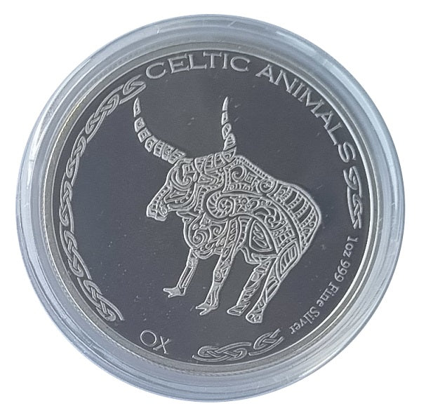 1 Oz Silbermünze "Celtic Animal" Ochse (Ochse) 2020