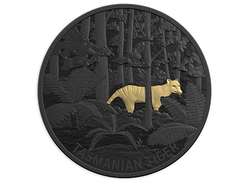 1 Oz Silbermünze "Echoes of Australien Fauna" Tasmanischer Tiger