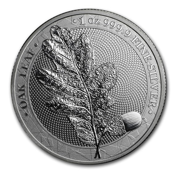 1 Oz Silbermünze "Oak" Mythical Serie 2019  Eichenblatt  - Erstausgabe!!! -