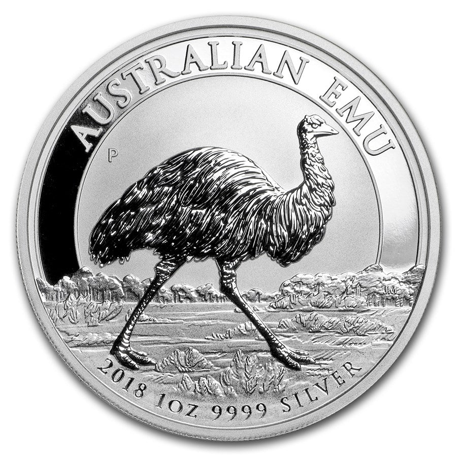 1 Oz Silbermünze "Australian Emu" 2018        - Erstausgabe!!! -