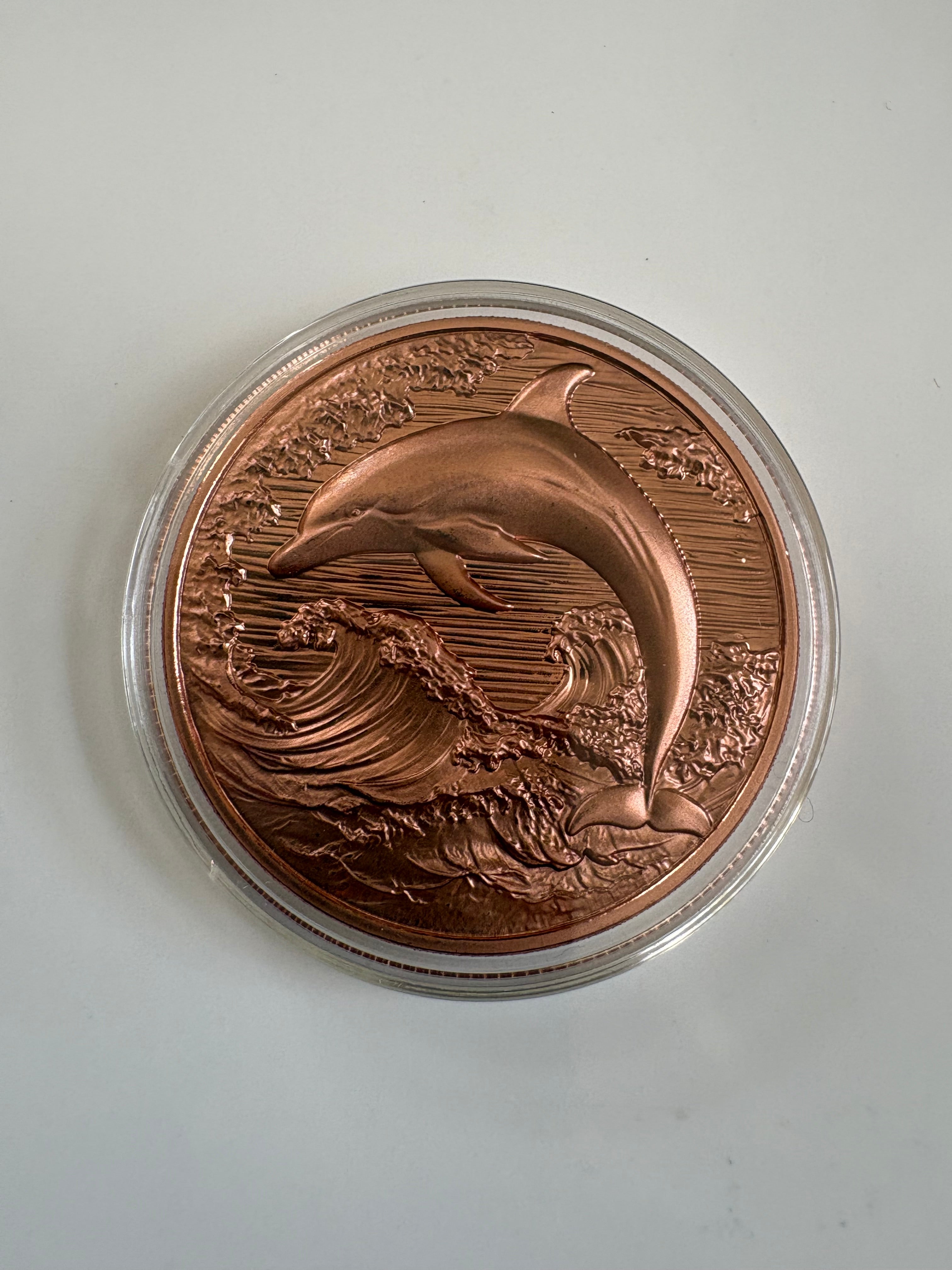 1 Oz Kupfermünze Delfin