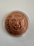 1 Oz Kupfermünze Leopard Front