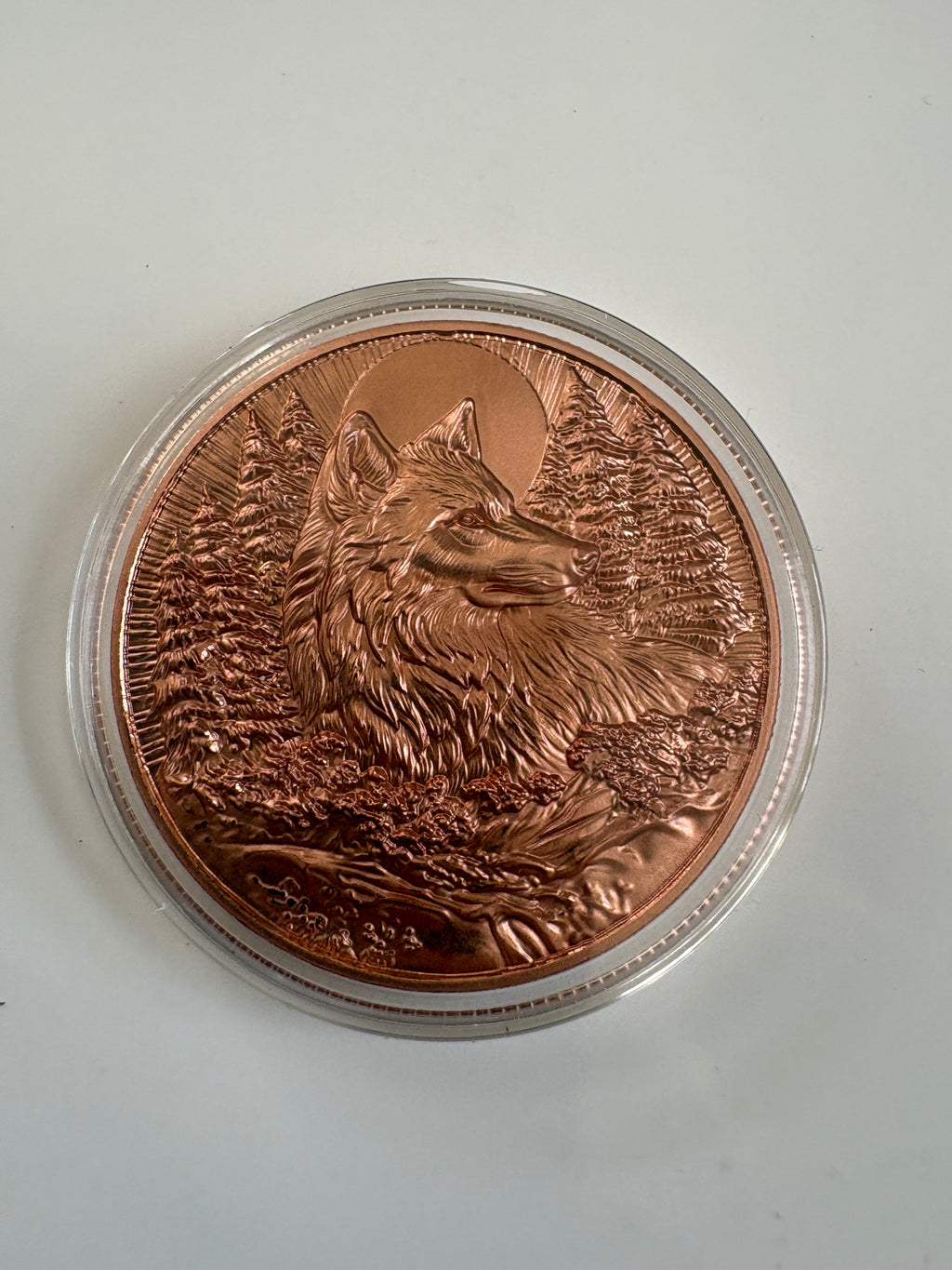 1 Oz Kupfermünze Wolf