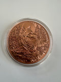 1 Oz Kupfermünze Wolf