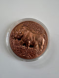1 Oz Kupfermünze Nashorn