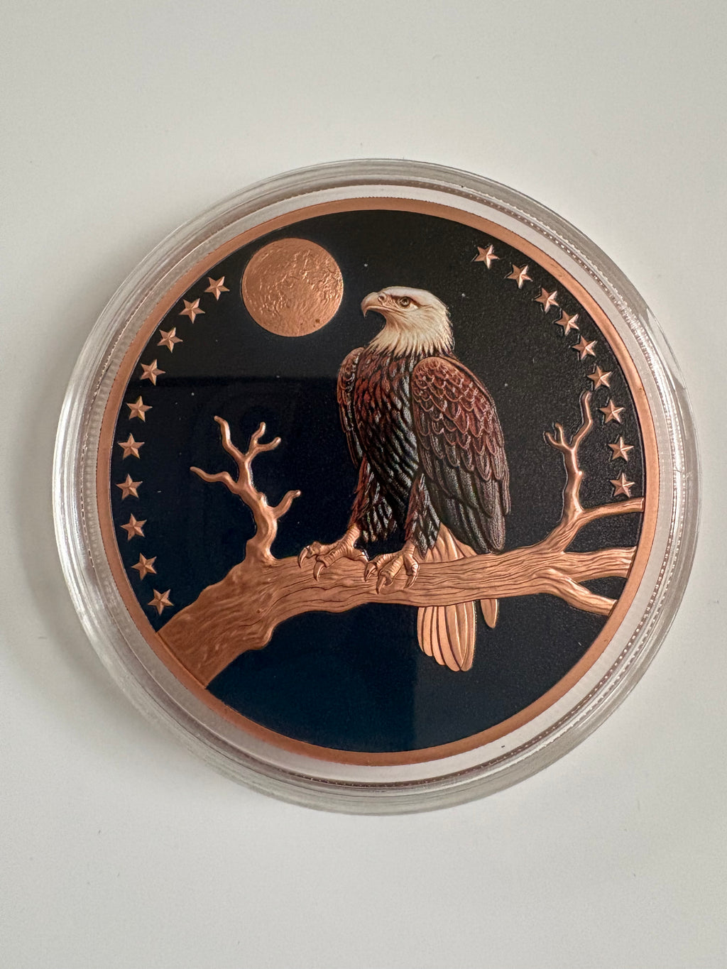 5 Oz Kupfermünze Adler coloriert