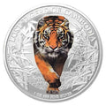 1 Oz Silbermünze "Lost Tiger Cambodia" 2026 coloriert/ farbig
