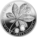 1 Oz Silbermünze "Chestnut Leaf" Mysthical Forrest Kastanienblatt 2021