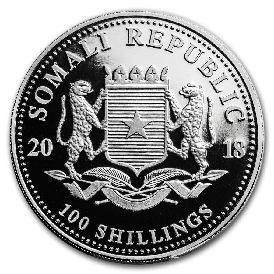 1 Oz Silbermünze "Somalia Leopard" 2018