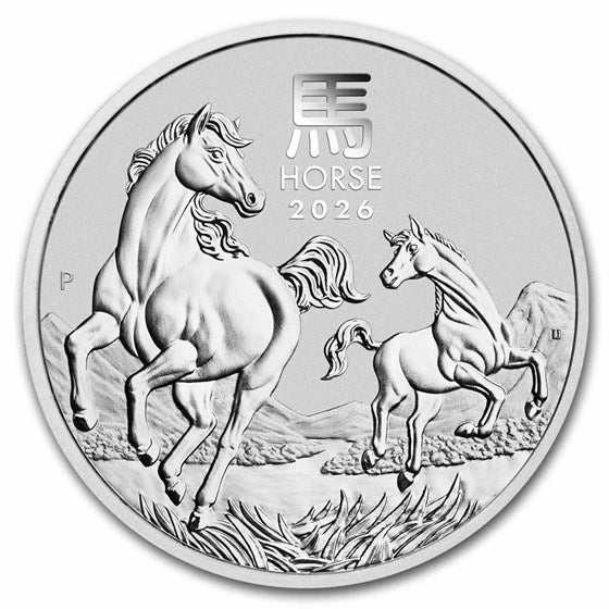 1 Oz Silbermünze Lunar III Pferd 2026
