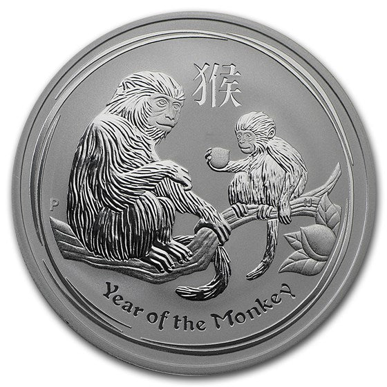 1 Oz Silbermünze "Lunar II" Affe 2016