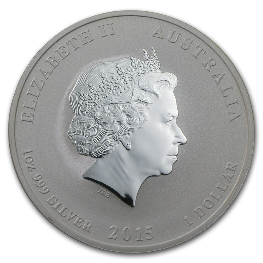 1 Oz Silbermünze "Lunar II" Ziege 2015