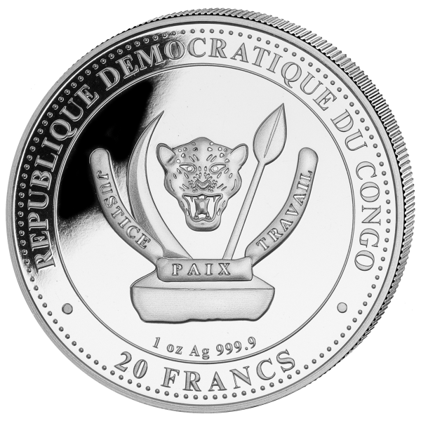 1 Oz Silbermünze "Prehistoric Life" Mamenchisaurus 2020