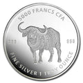 1 Oz Silbermünze "Mandala Tschad" Büffel 2020