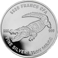 1 Oz Silbermünze "Mandala Tschad" Krokodil 2022