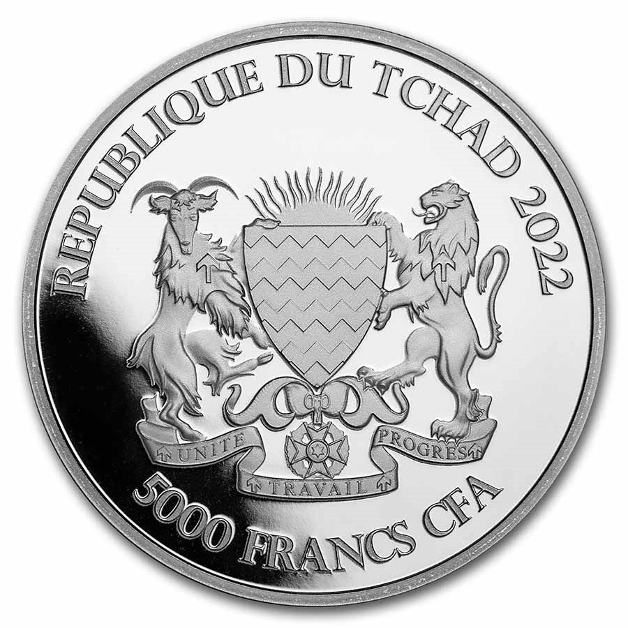 1 Oz Silbermünze "Mandala Tschad" Zebra 2022