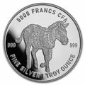 1 Oz Silbermünze "Mandala Tschad" Zebra 2022