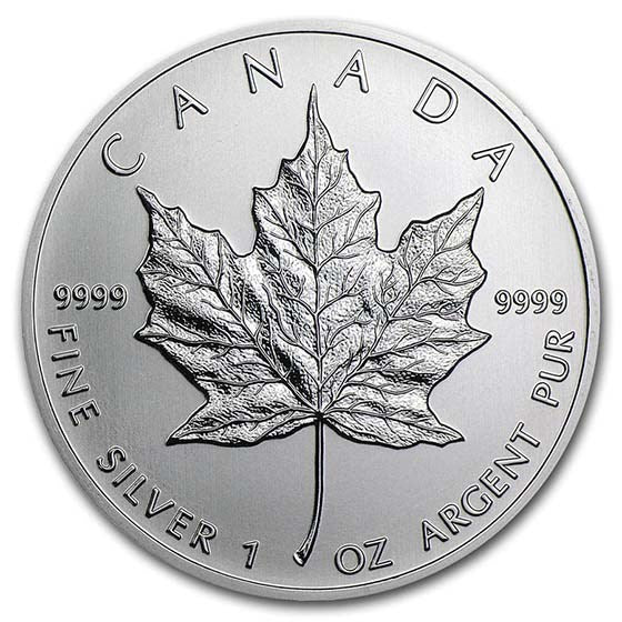 Silbermünze  1 Oz Maple Leaf