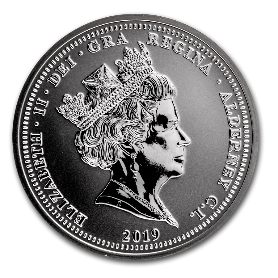 1 Oz Silbermünze " Puffin Papageientaucher Aldernay" 2019