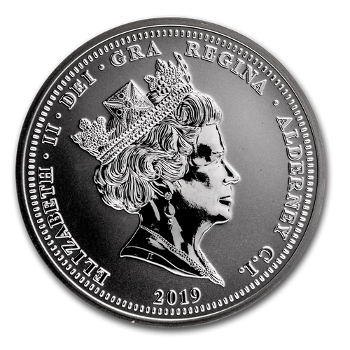 1 Oz Silbermünze " Puffin Papageientaucher Aldernay" 2019
