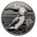 1 Oz Silbermünze " Puffin Papageientaucher Aldernay" 2019