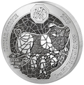 1 Oz Silbermünze "Ruanda Lunar Serie" Schwein 2019