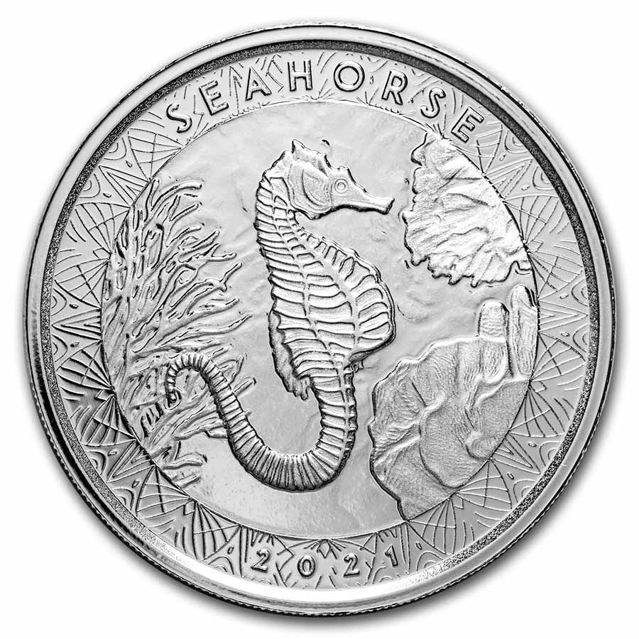 1 Oz Silbermünze "Samoa Seepferdchen" 2021