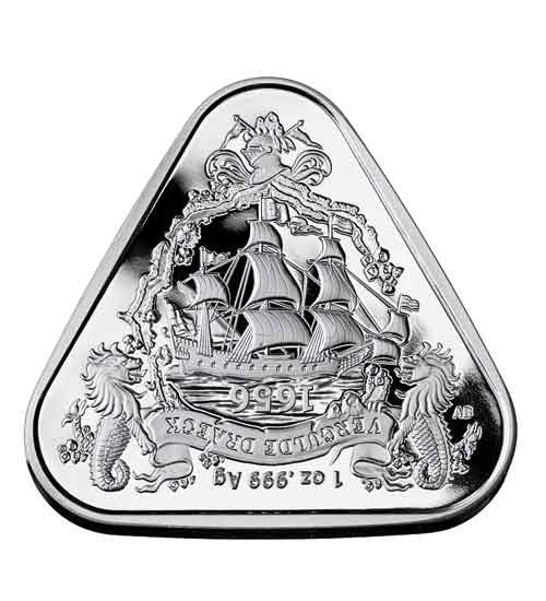 1 Oz Silbermünze "Australien Shipwreck" Schiffswrack Verguldet Draeck 2020