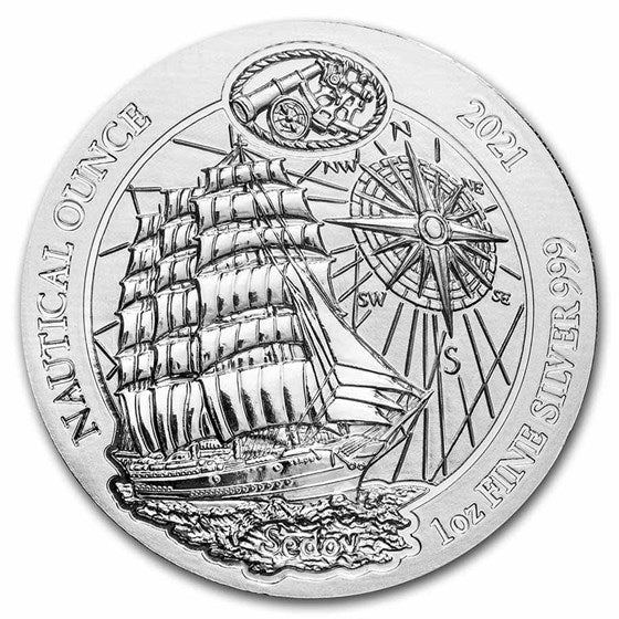 1 Oz Silbermünze "Nautical Ounce" Sedov 2021