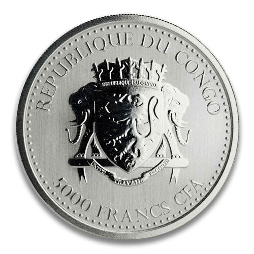 1 Oz Silbermünze "Silverback Gorilla" 2019