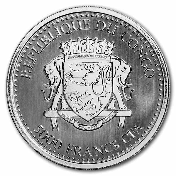 1 Oz Silbermünze "Silverback Gorilla" 2020