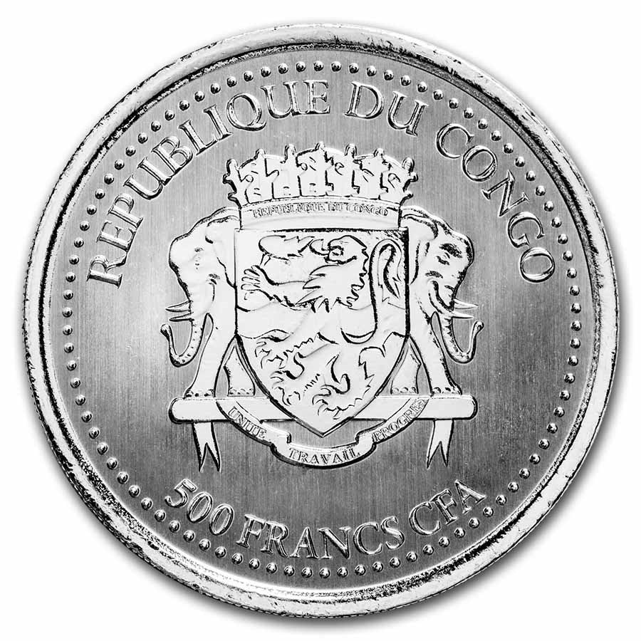 1 Oz Silbermünze "Silverback Gorilla" 2021
