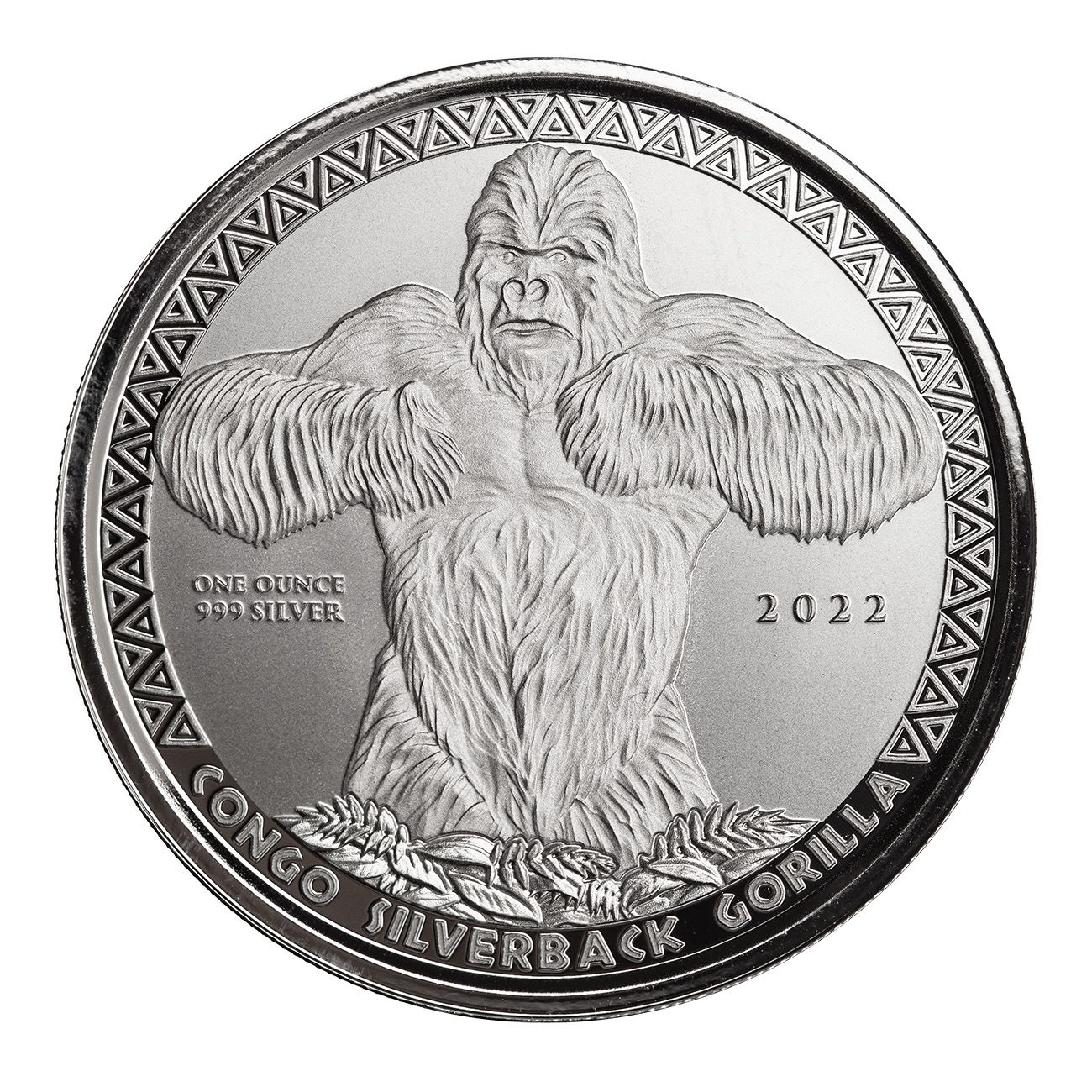 1 Oz Silbermünze "Silverback Gorilla" 2022
