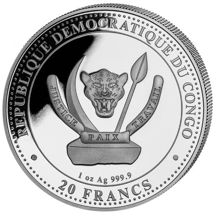 1 Oz Silbermünze "Prehistoric Life" Suchomimus 2024