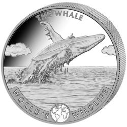 1 Oz Silbermünze "World´s Wildlife" Whale / Wal 2020