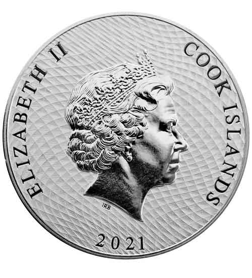 1 Oz Silbermünze "Cook Island" Schiff 2021