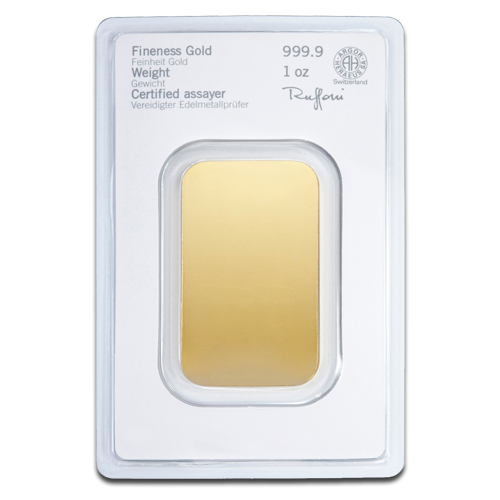 1 Oz Goldbarren Heraeus