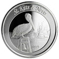 1 Oz Silbermünze "St Kitts & Nevis" Pelikan 2019