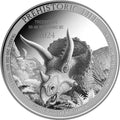 1 Oz Silbermünze "Prehistoric Life" Triceratops 2024