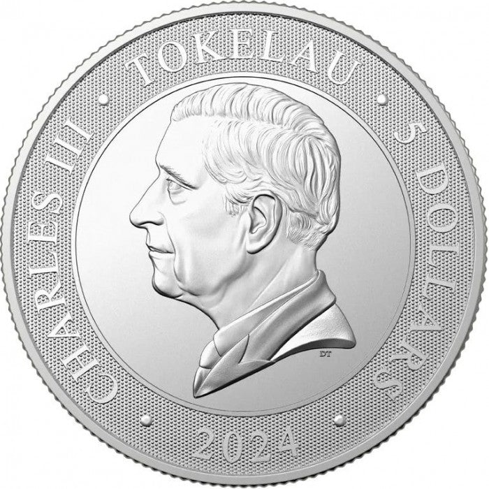 1 Oz Silbermünze "Tokelau Untamed Landscapes" Krokodil 2024